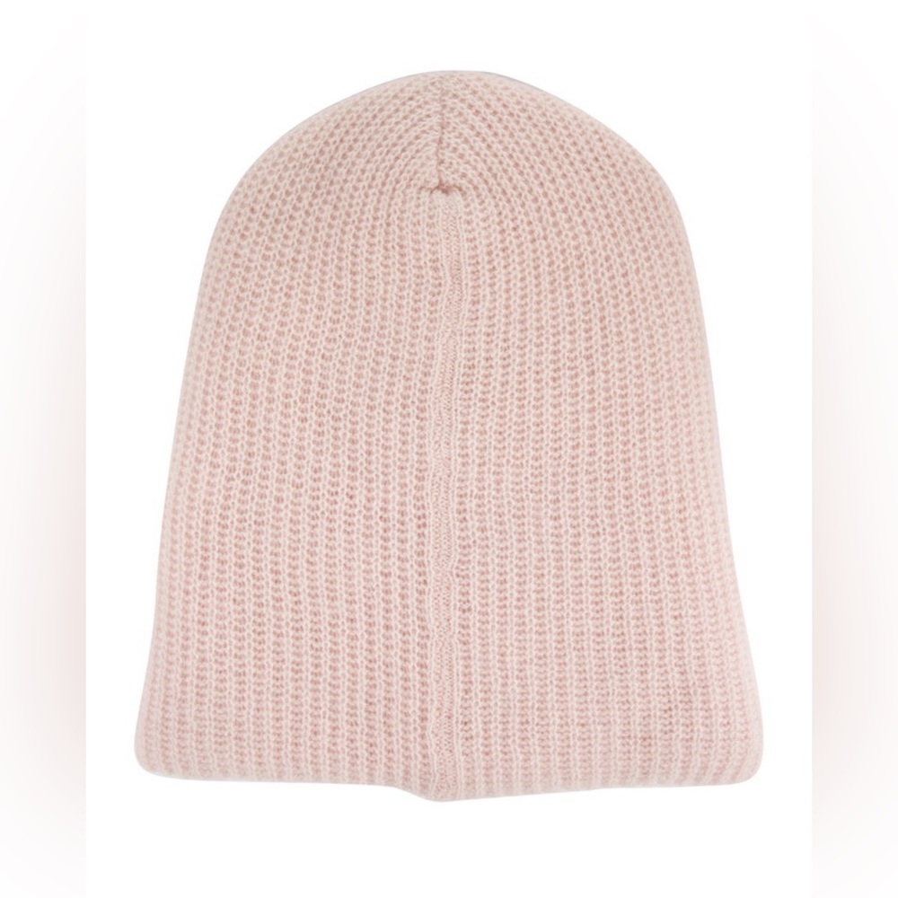 Elder Statesman St Kisser Cap Beanie Hat Baby Pink Ultra Thick Cashmere - Picture 2 of 8